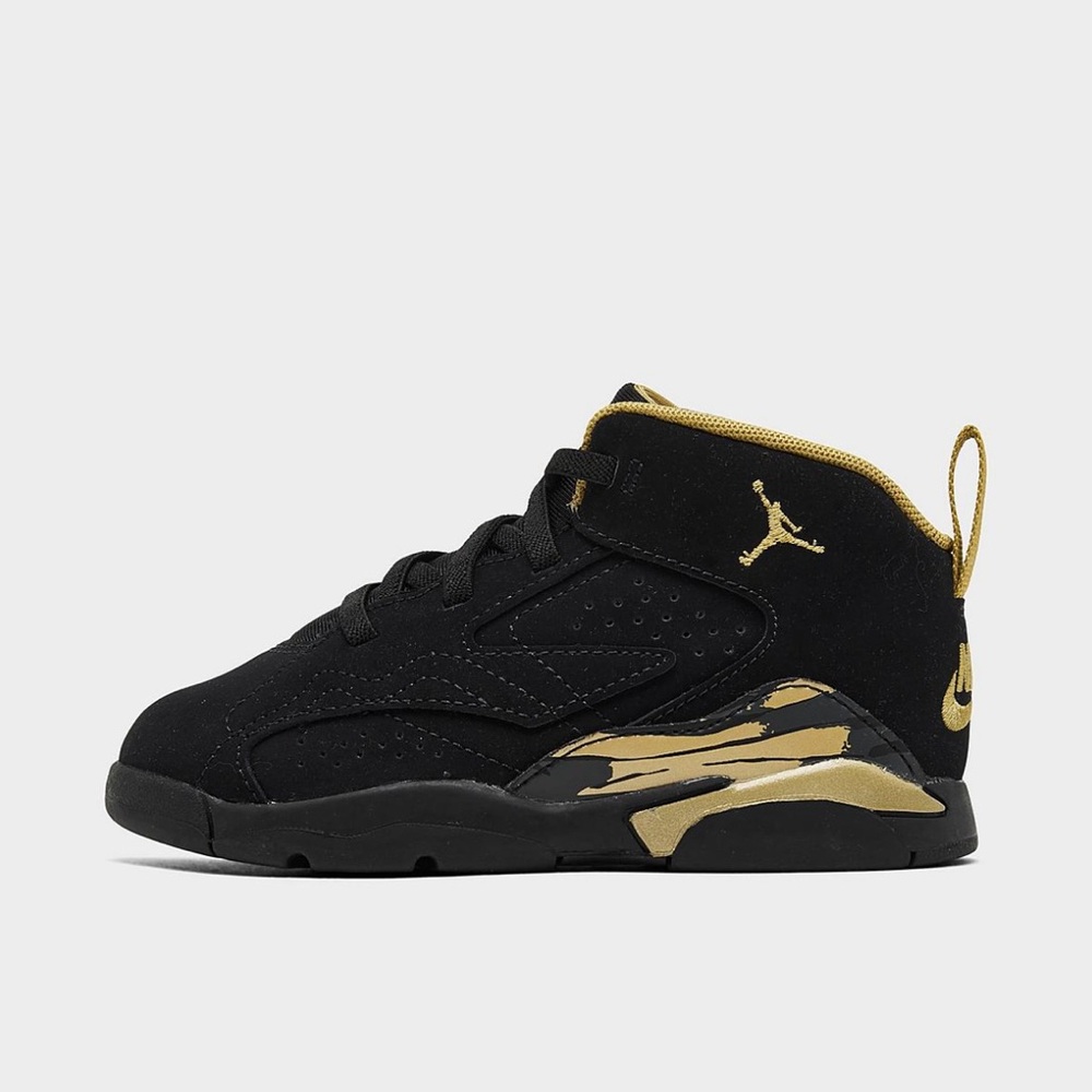 Nike Air Jordan Jumpman MVP Black/ Metallic Gold Toddler Size Sneaker Shoes - Picture 1 of 9